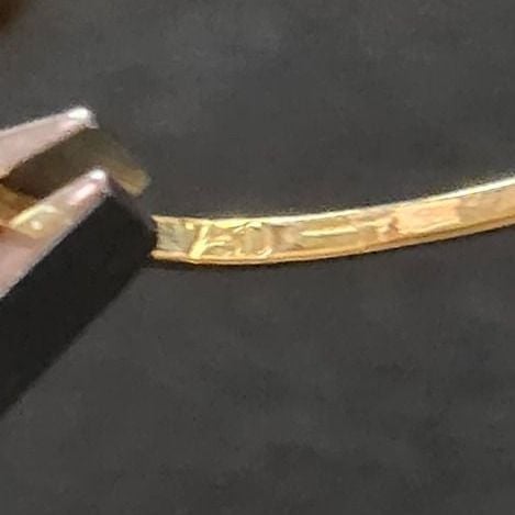 750 Gold Ring — Good (VG) Rings