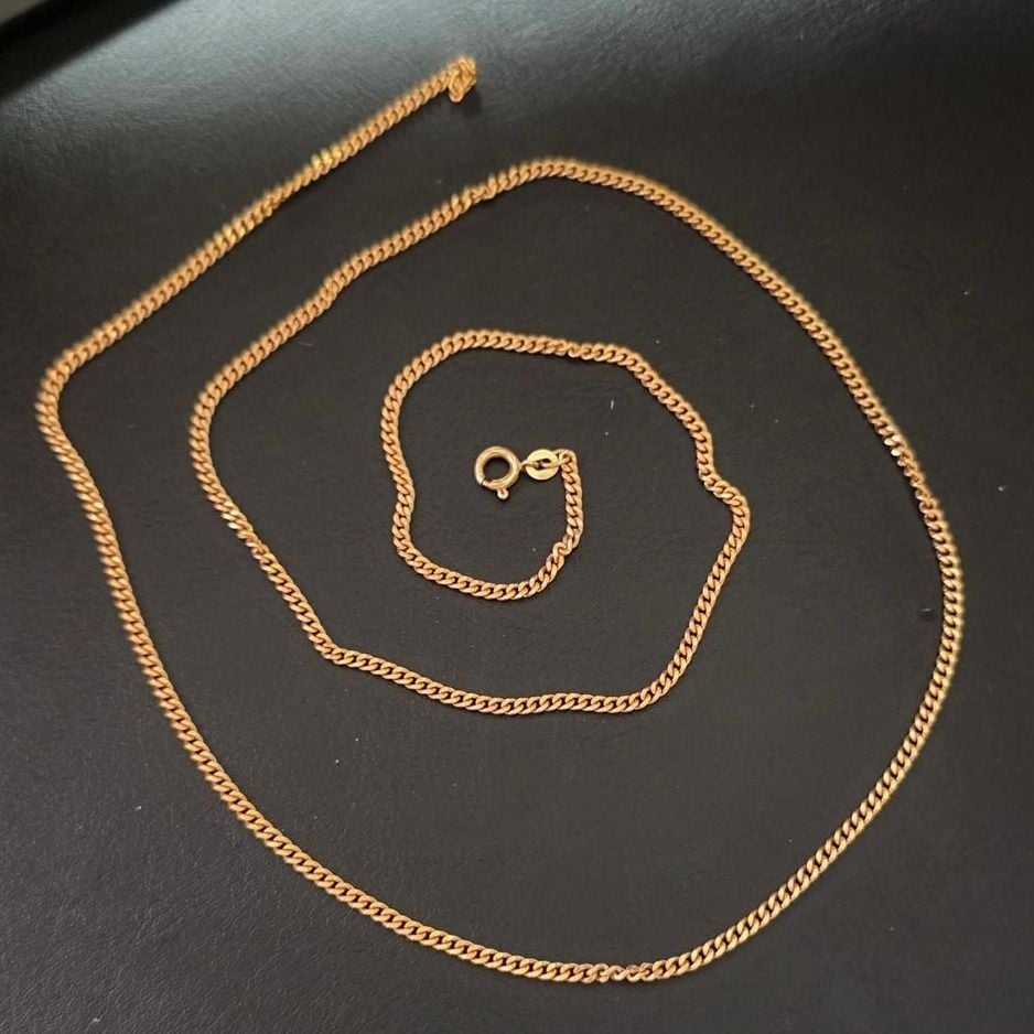 750 gold chain 70cm — Very good / fine (VG+) Necklaces & pendants