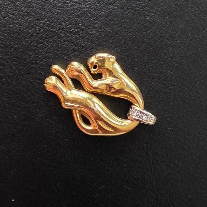 Pendentif Panthère Or — Bon (VG) Colliers & pendentifs