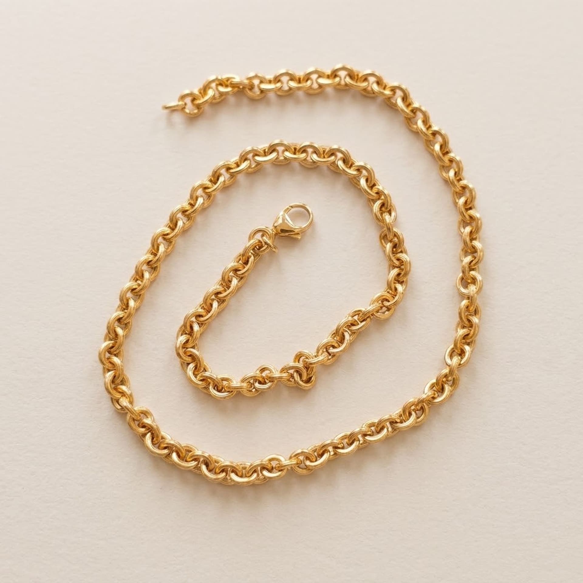 Silver chain gold-plated 45cm — photo 1 of 5