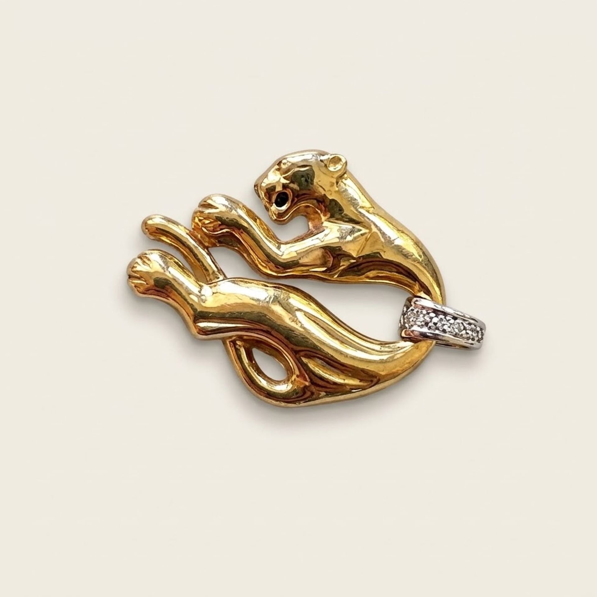 Pendentif Panthère Or — Bon (VG) Colliers & pendentifs