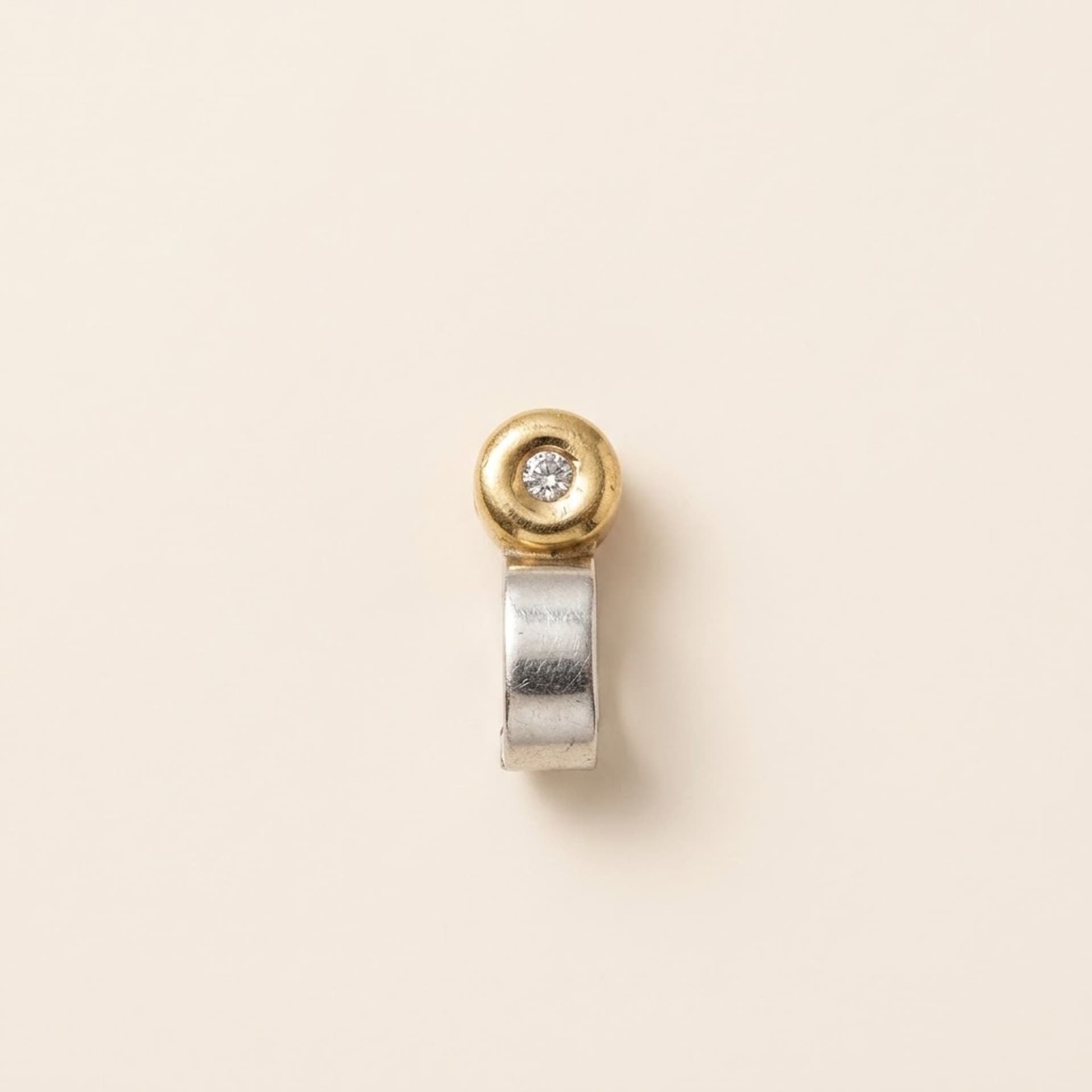 Platinum/Gold Pendant with Brilliant — photo 1 of 5