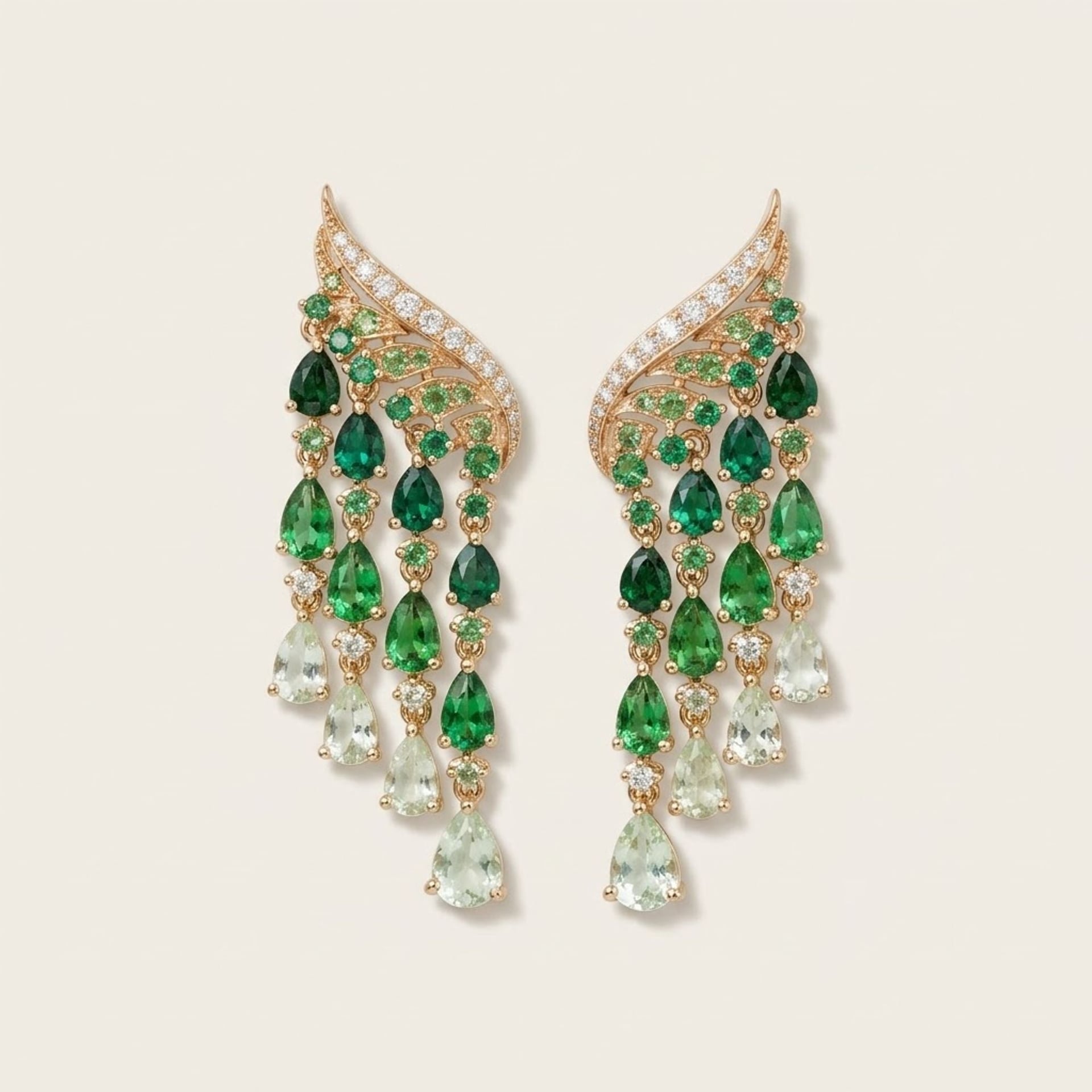 Shimmering Gold-Plated 925 Silver Earrings — Mint (M) Earrings