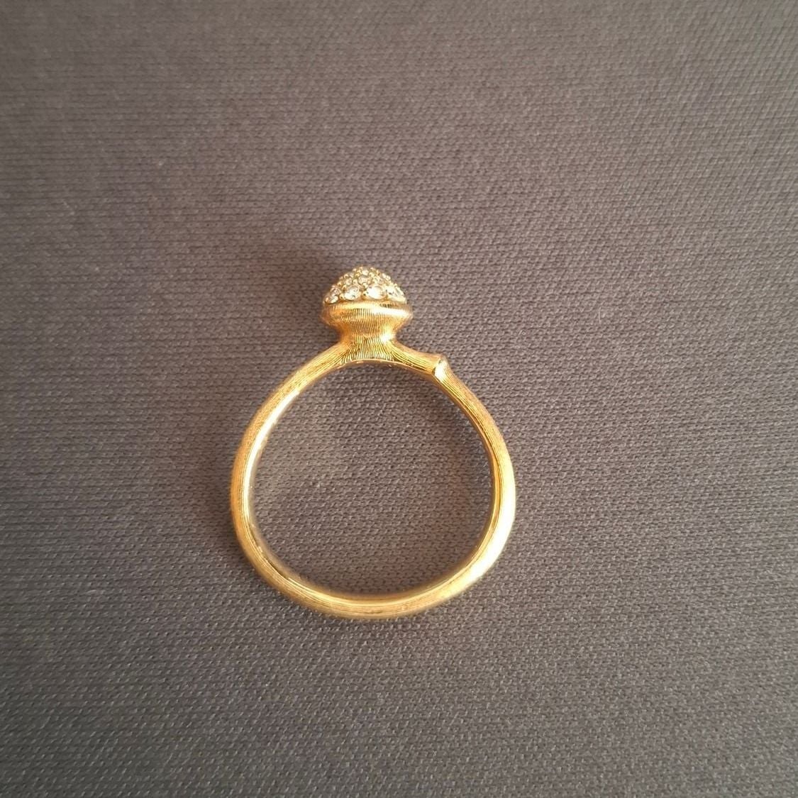 Ole Lynggaard Copenhagen Lotus Ring with Diamonds Size 56 — Excellent (M-) Rings