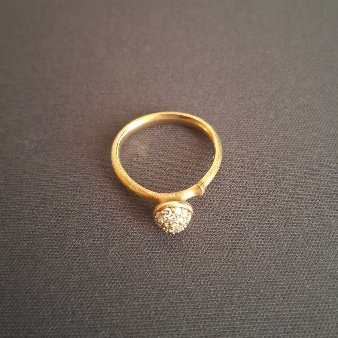 Ole Lynggaard Copenhagen Lotus Ring with Diamonds Size 56 — Excellent (M-) Rings