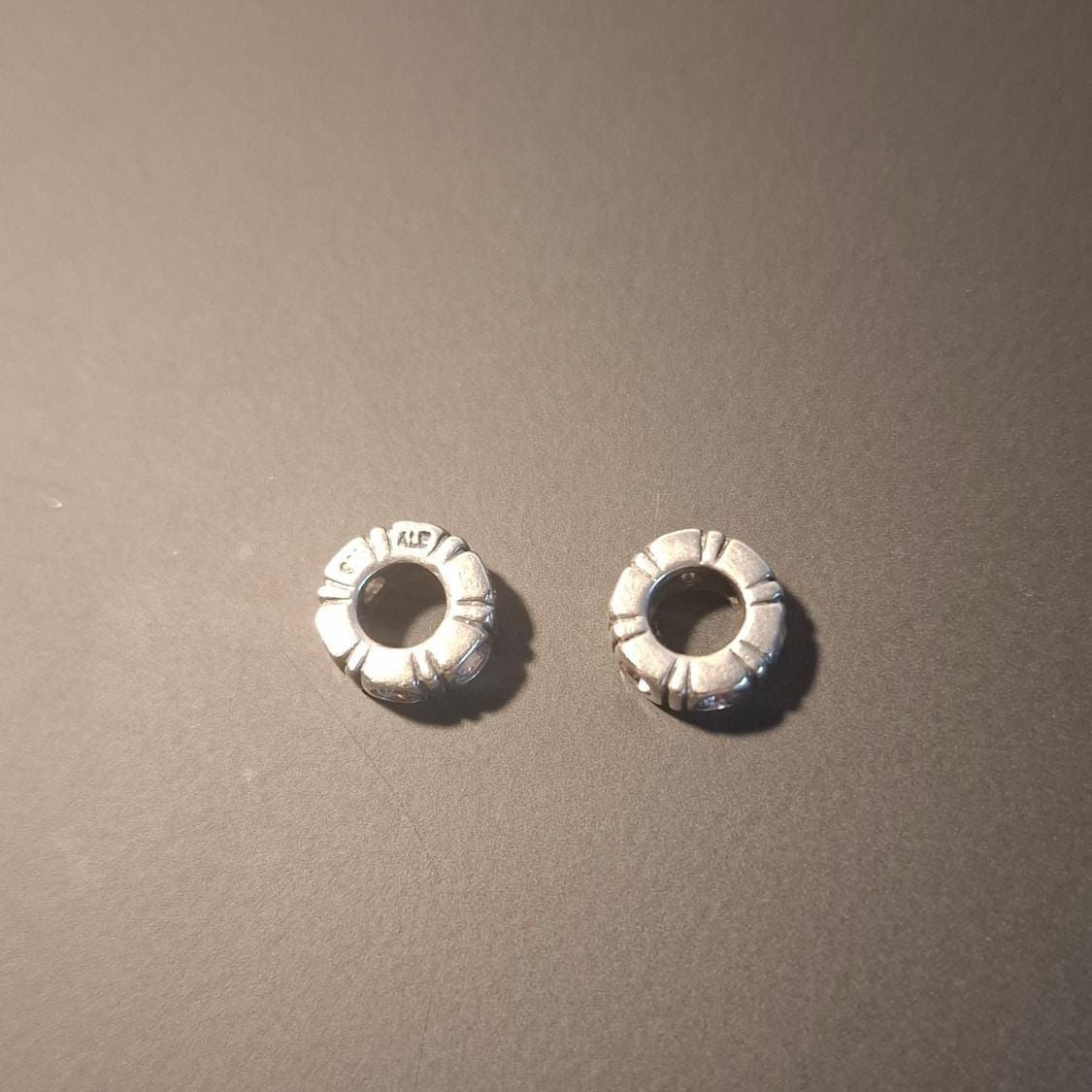 Trinity Pink CZ Spacer 2 Pieces — Excellent (M-) Necklaces & pendants