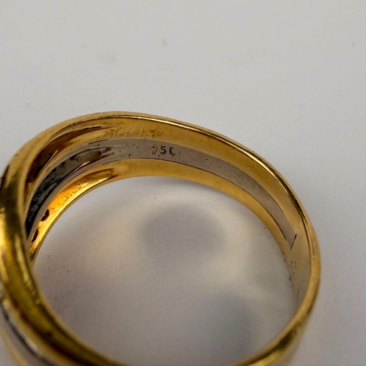 White Gold Ring with Diamonds Size 56 — Very good / fine (VG+) Rings