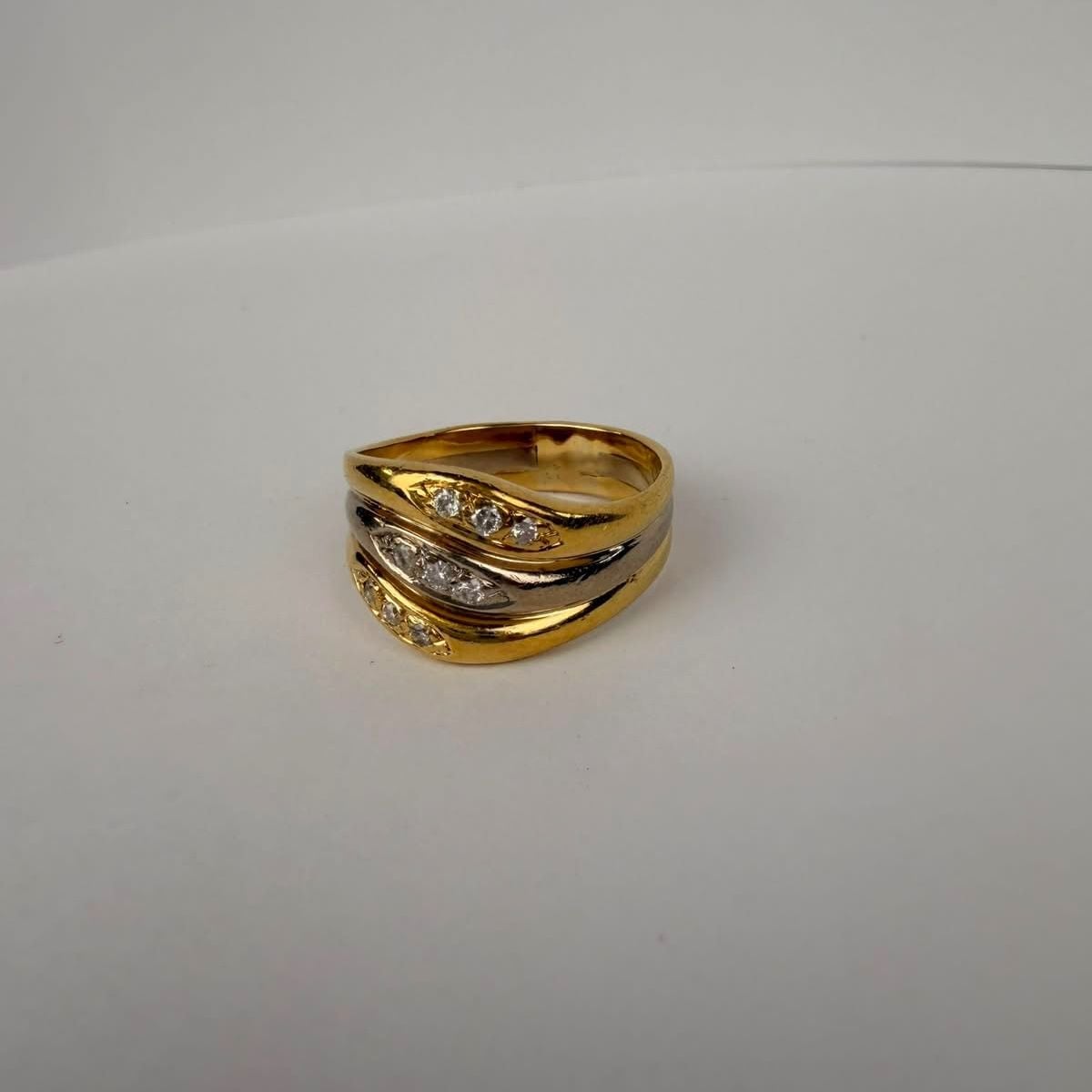 White Gold Ring with Diamonds Size 56 — Very good / fine (VG+) Rings