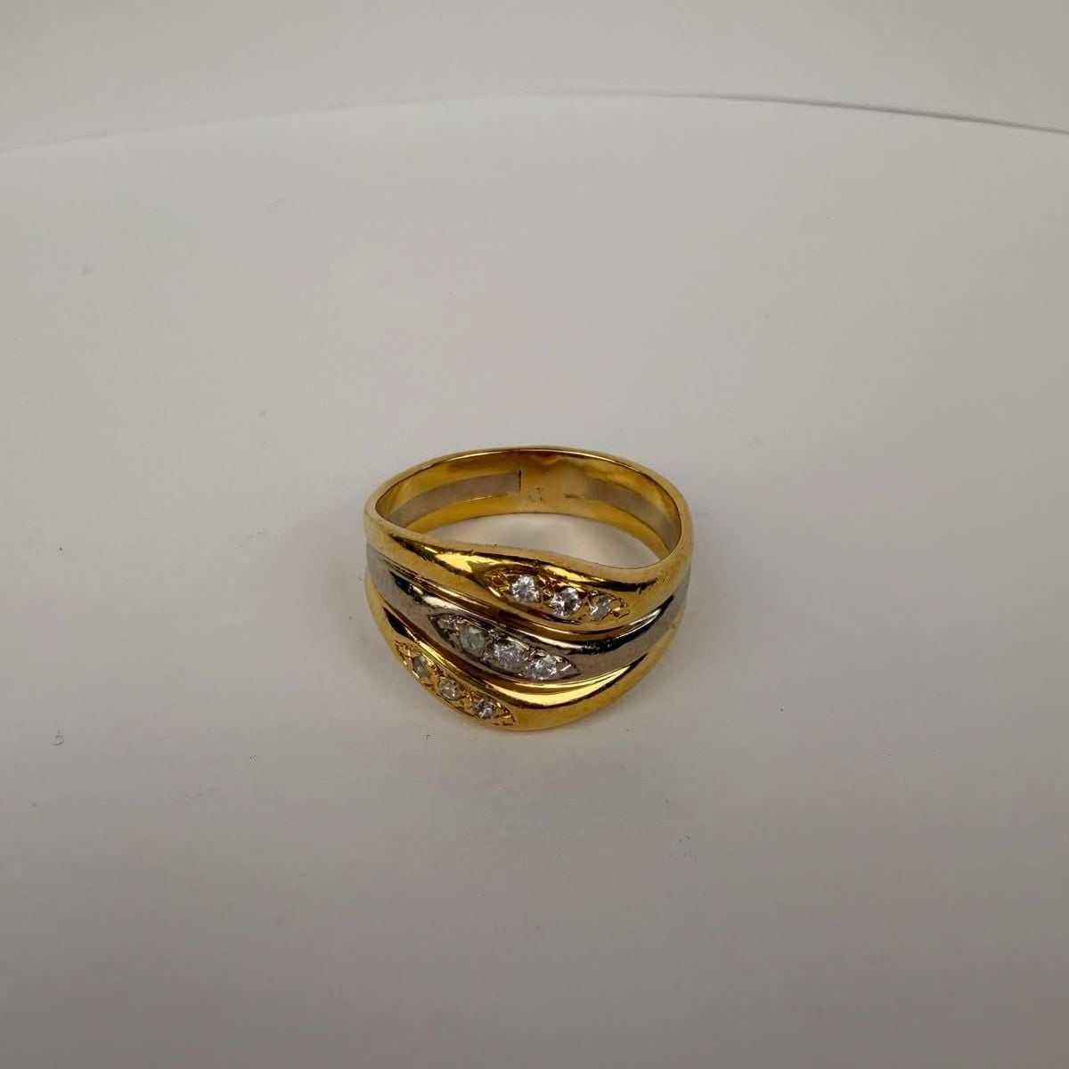 White Gold Ring with Diamonds Size 56 — Very good / fine (VG+) Rings