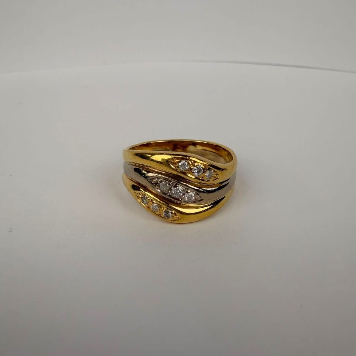 White Gold Ring with Diamonds Size 56 — Very good / fine (VG+) Rings