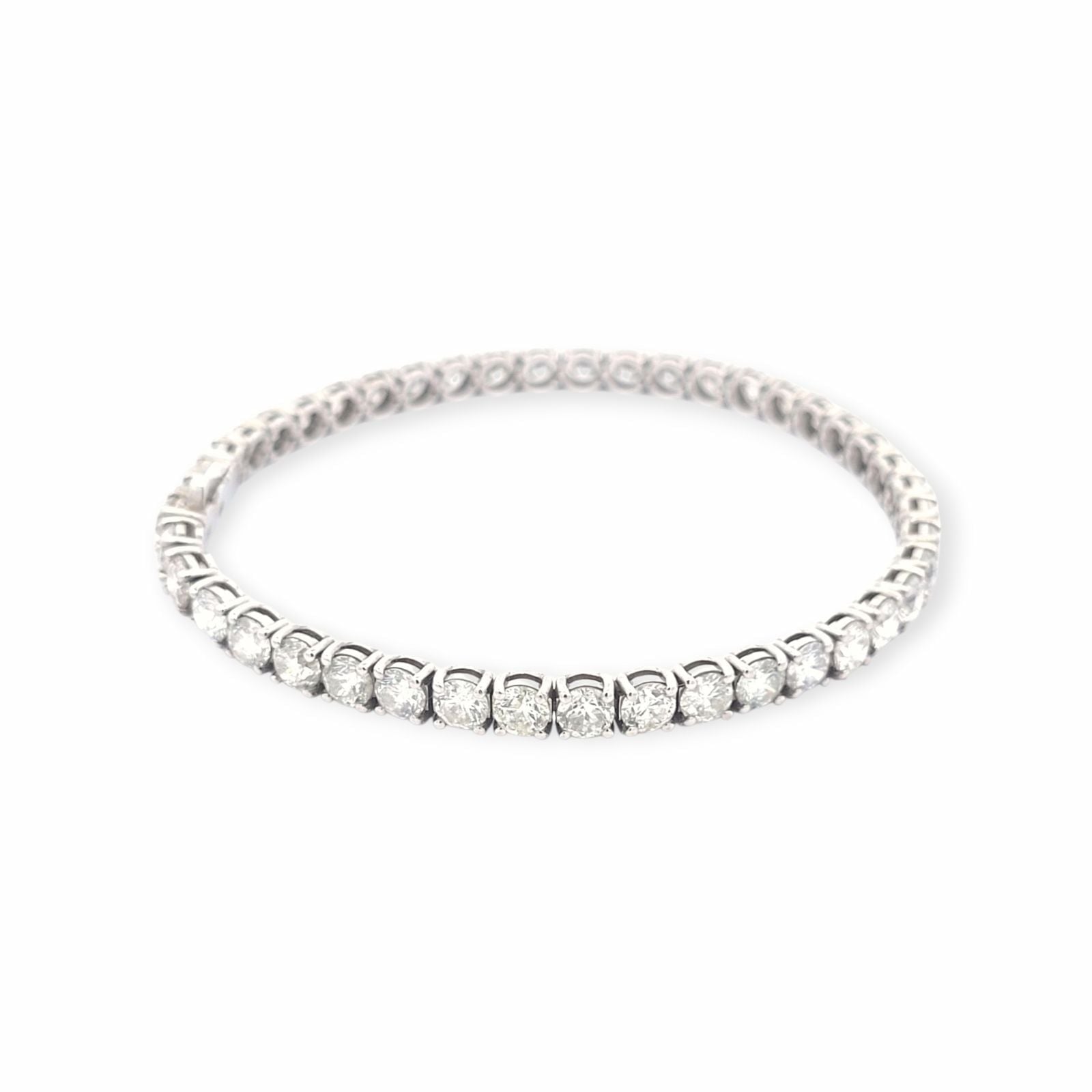 10.85ct Diamant Armband 14k Weissgold — Come nuovo (N) Braccialetti