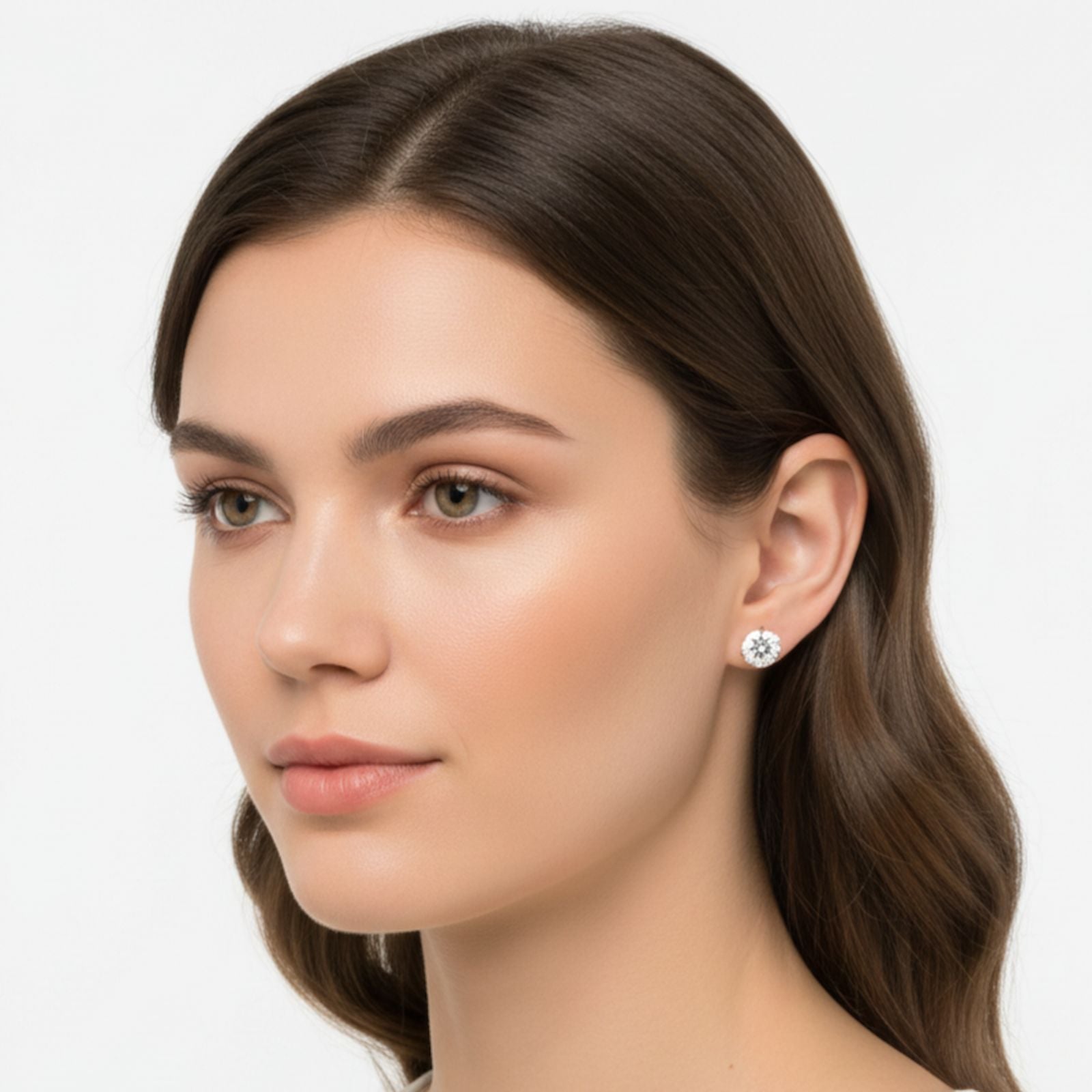2.09ct Labor Diamant Ohrringe 14k Roségold — As new (N) Earrings