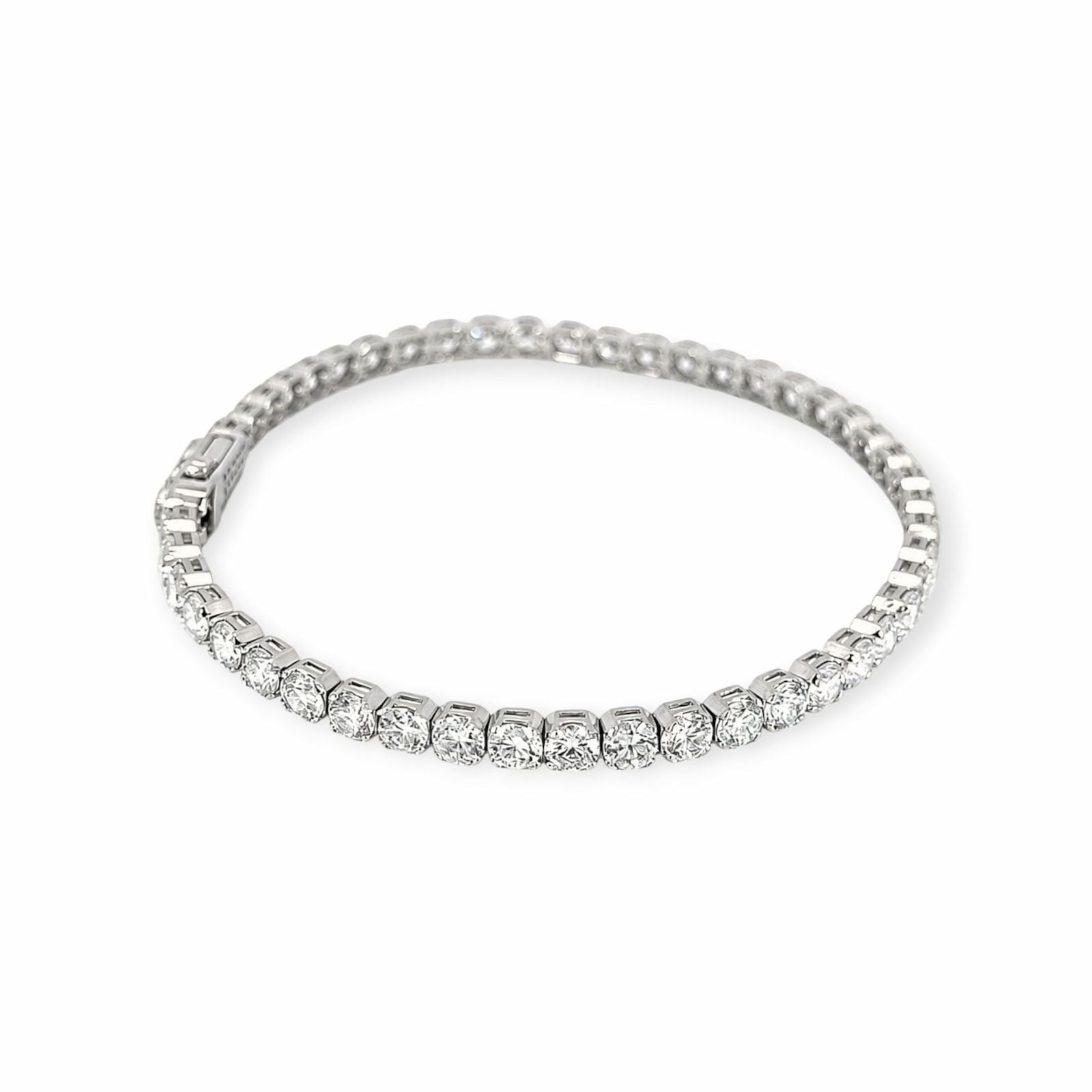 8.95ct Labor Diamant Armband 14k Weissgold — As new (N) Bracelets