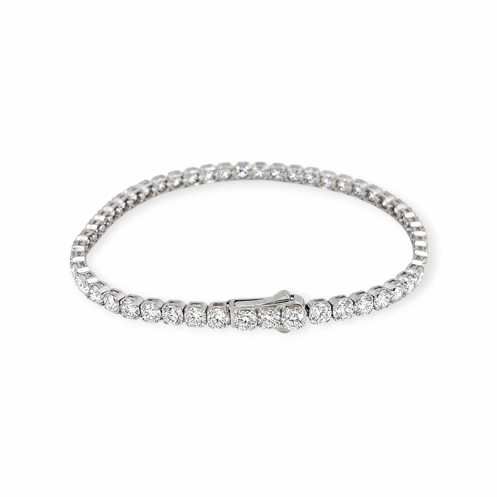8.95ct Labor Diamant Armband 14k Weissgold — As new (N) Bracelets