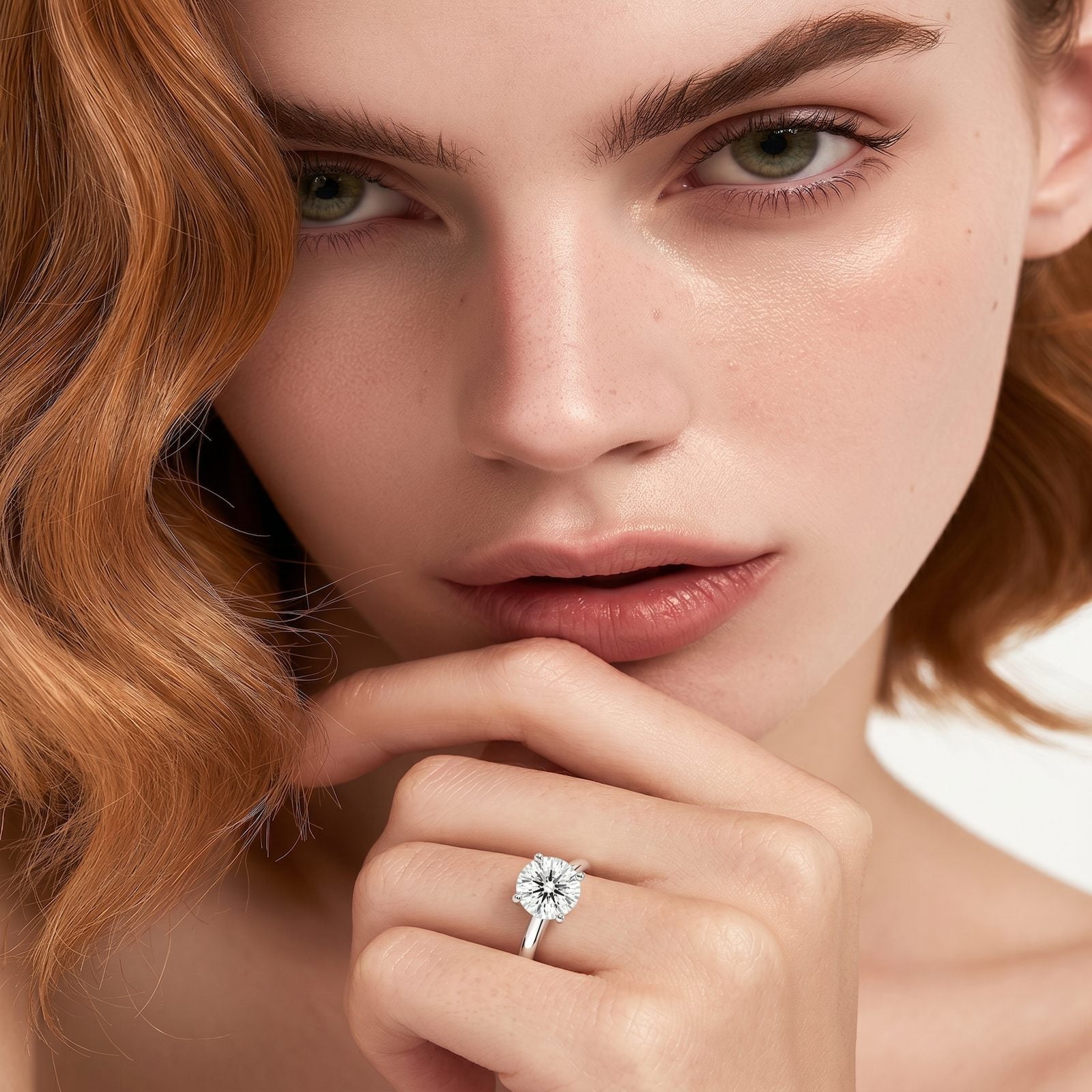 1.00ct Labor Diamant Ring 14k Weissgold — Neuwertig (N) Ringe