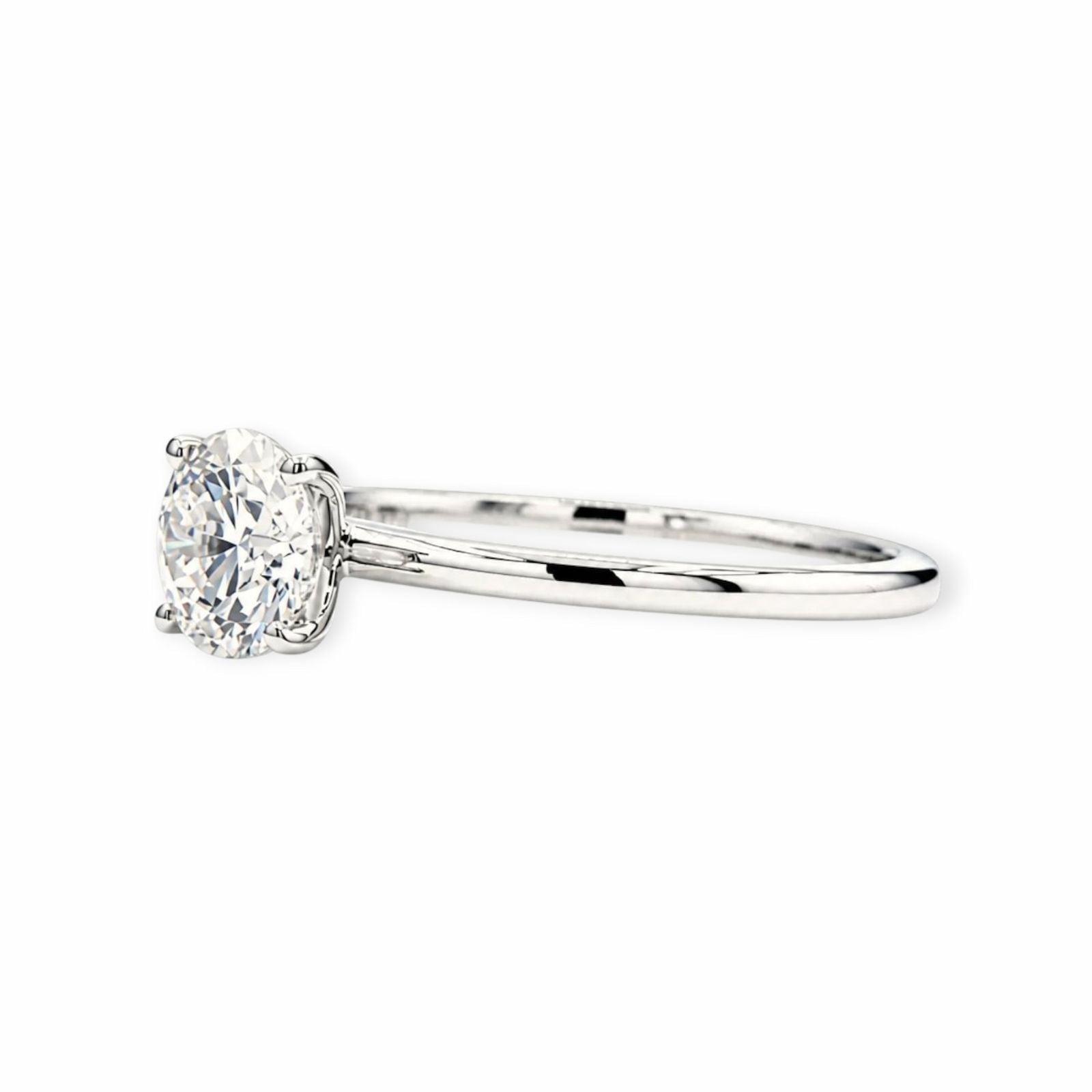 1.00ct Labor Diamant Ring 14k Weissgold — Como nuevo (N) Anillos