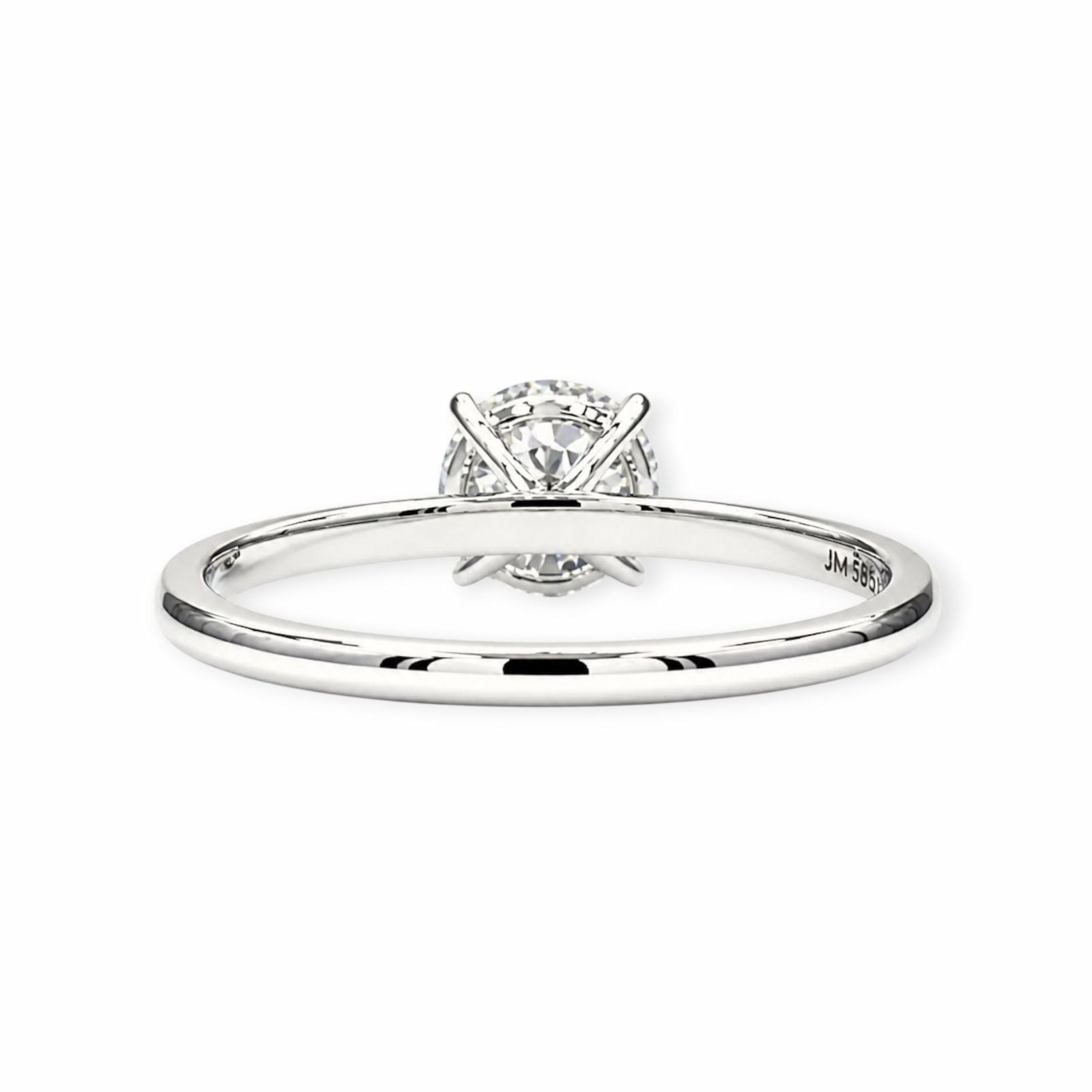 1.00ct Labor Diamant Ring 14k Weissgold — Como nuevo (N) Anillos