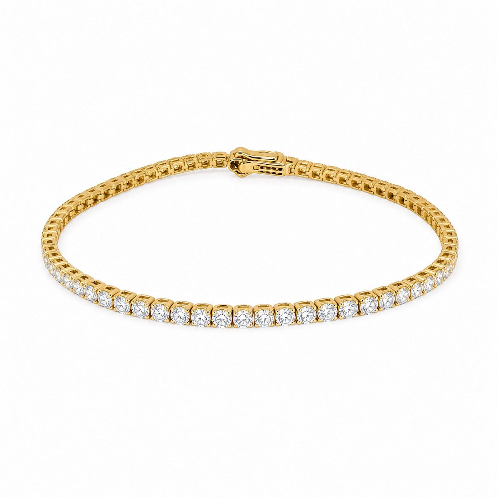 3.30ct Diamant Armband 14k Gelbgold — Come nuovo (N) Braccialetti