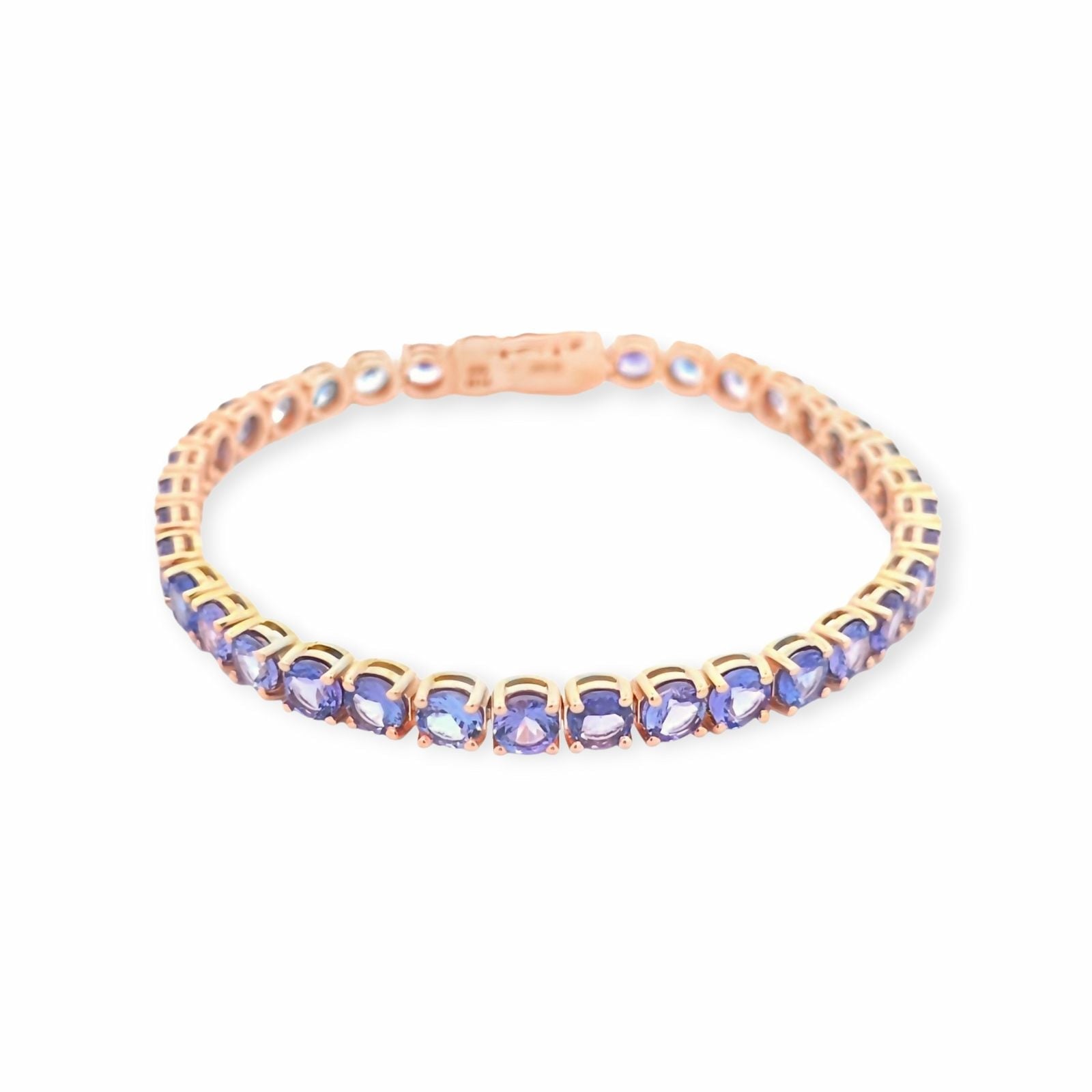 17.90ct Tanzanite Bracelet 14k Rose Gold — As new (N) Bracelets