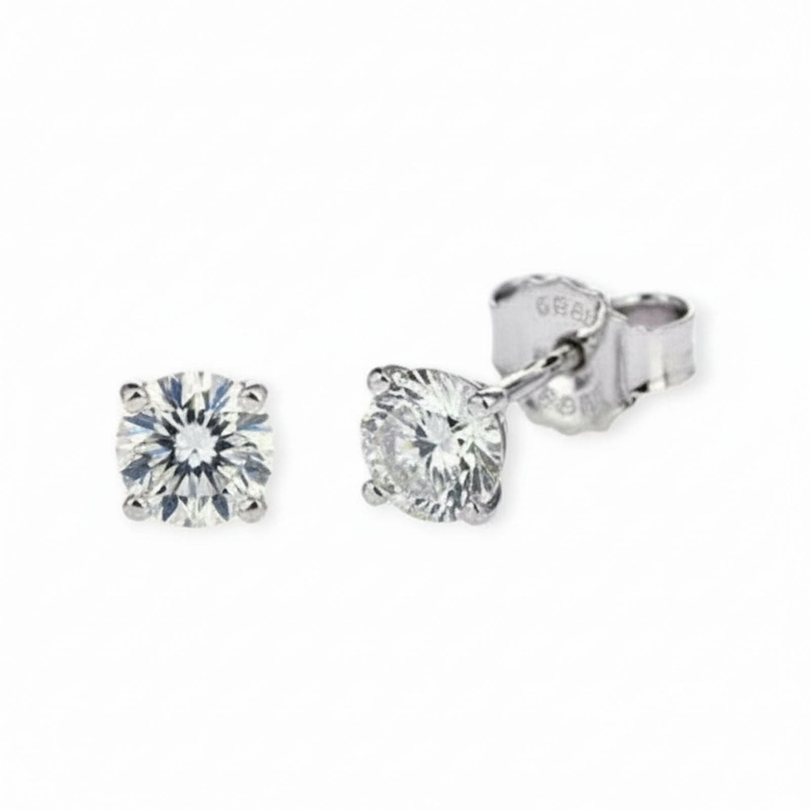 1.02ct Diamant Ohrringe 14k Weissgold — Neuwertig (N) Ohrringe