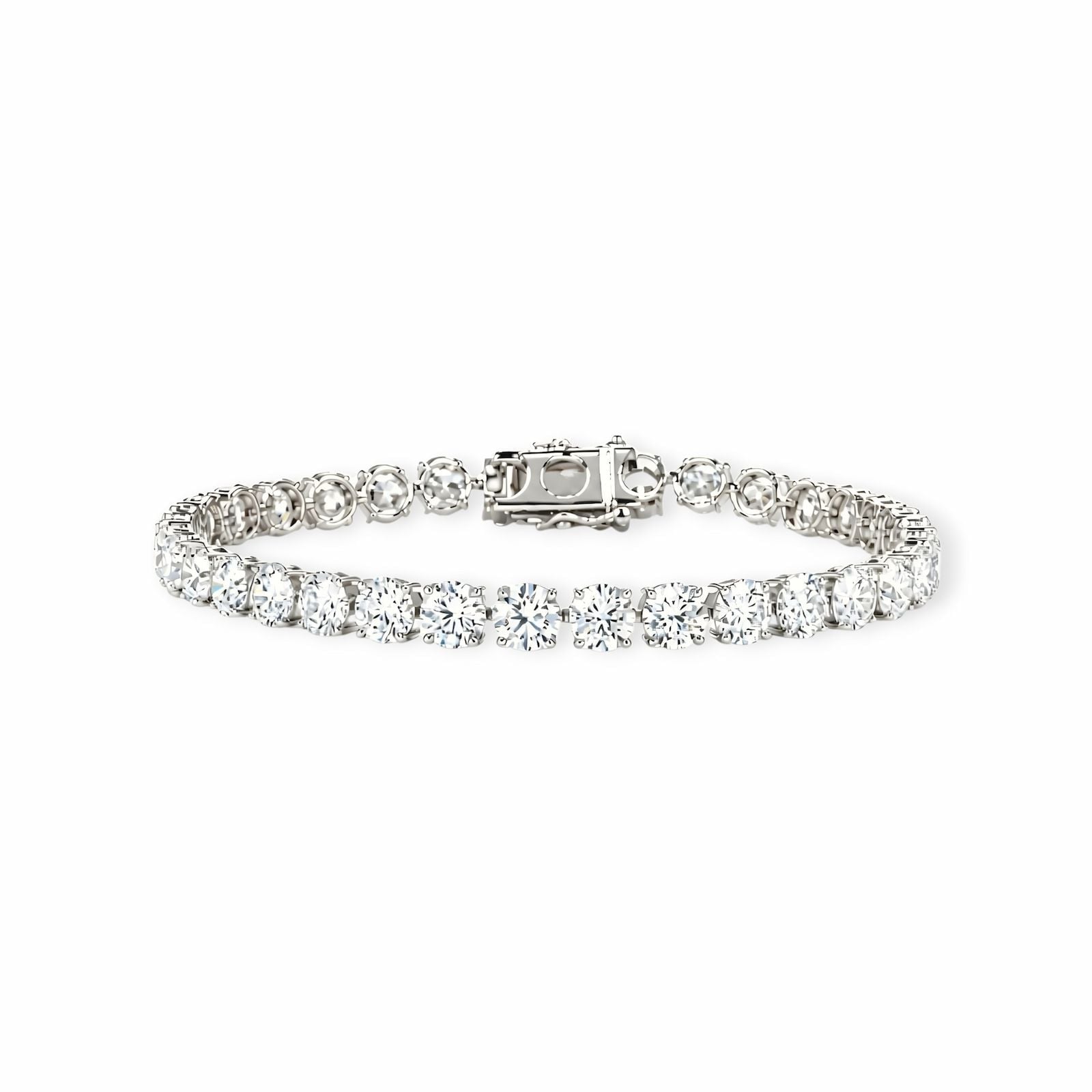 23.73ct Labor Diamant Armband 18k Weissgold — Neuwertig (N) Armbänder