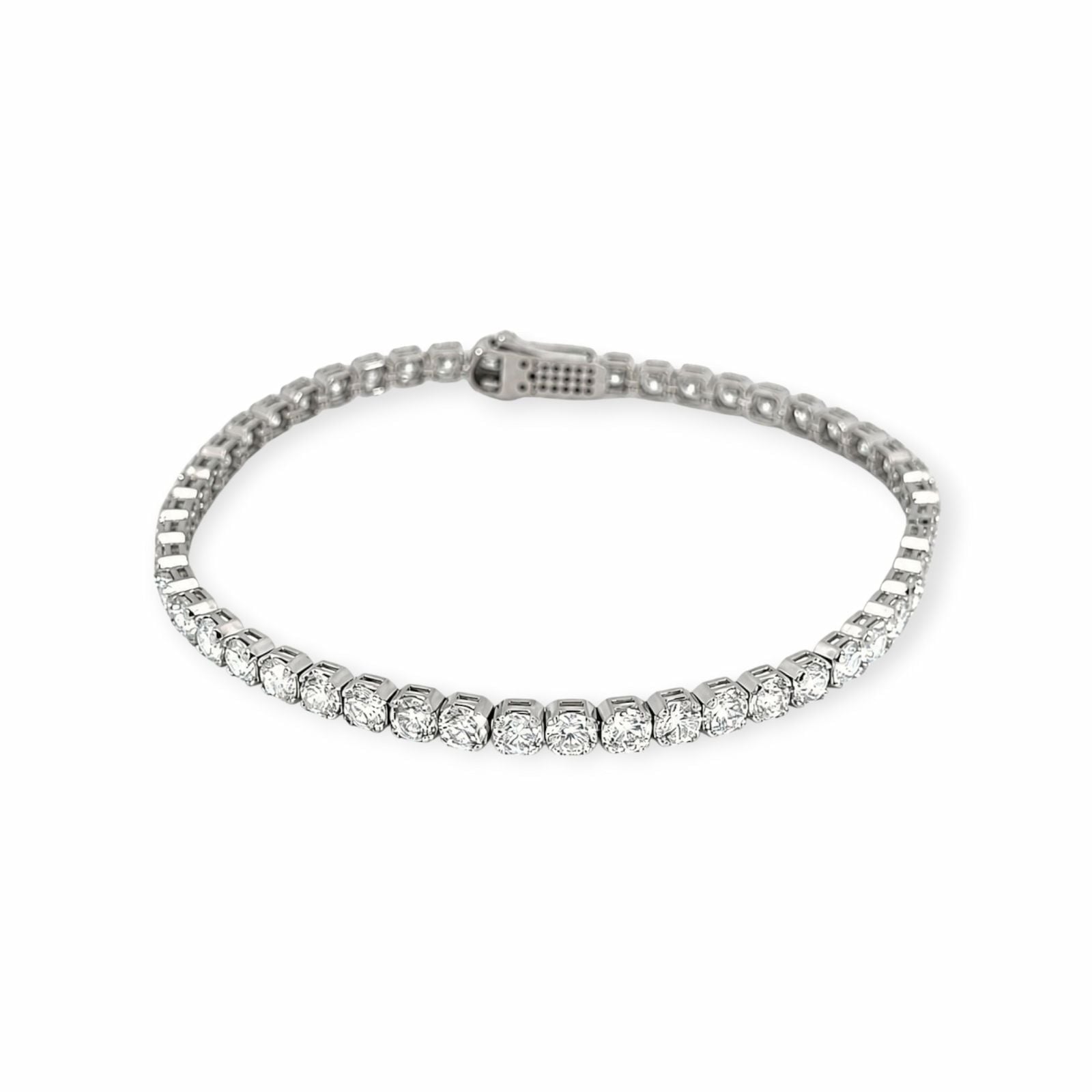 9.03ct Labor Diamant Armband 14k Weissgold — As new (N) Bracelets