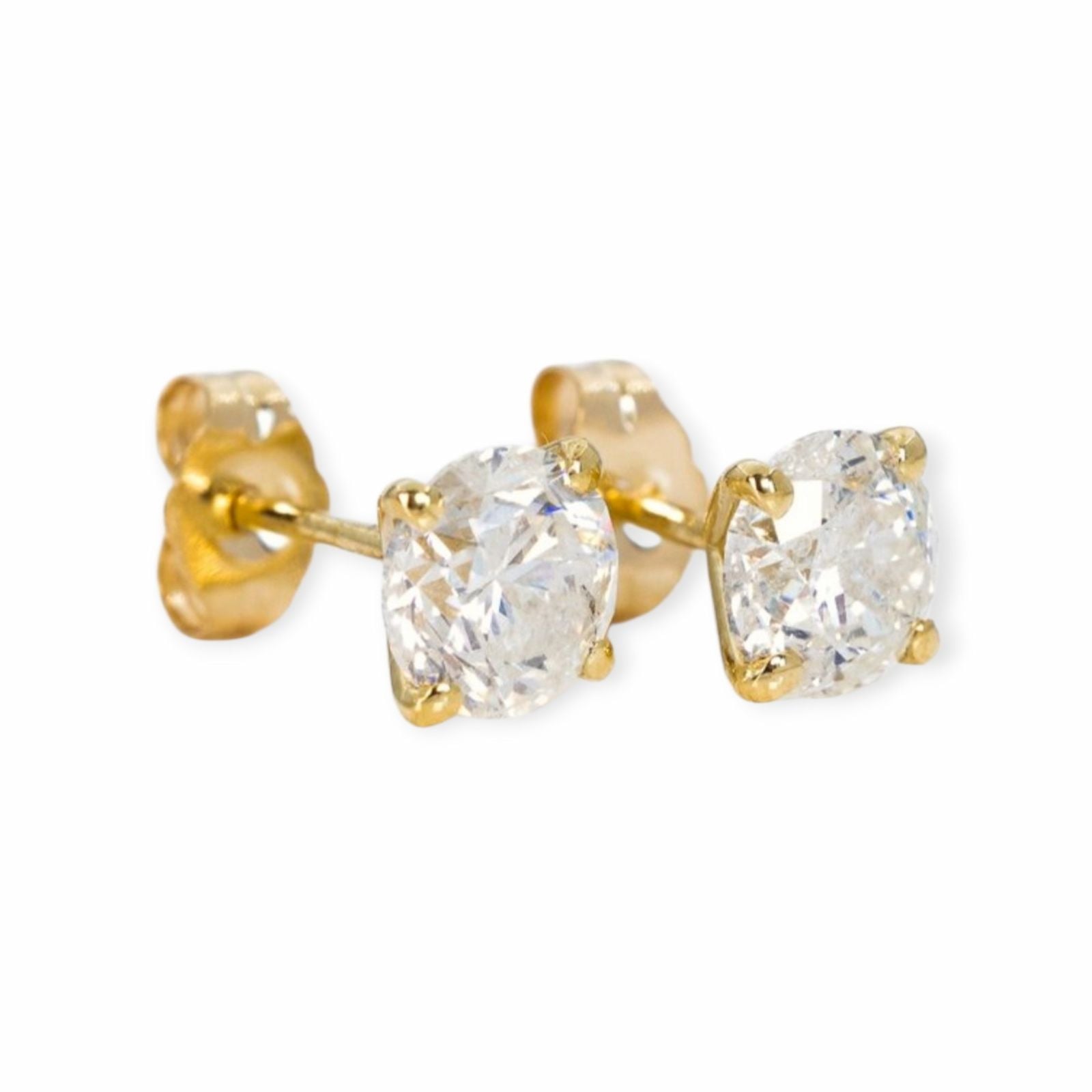 2.05ct Diamant Ohrringe 14k Gelbgold — As new (N) Earrings