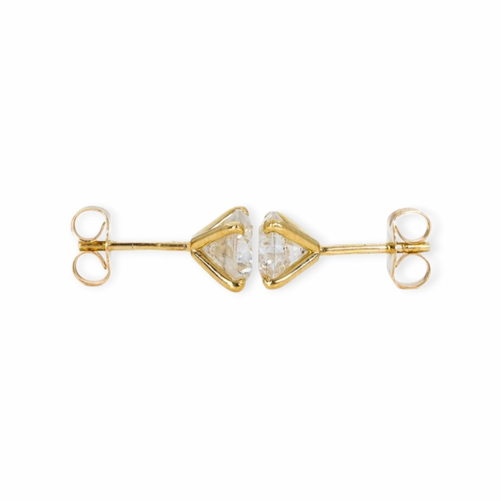 2.05ct Diamant Ohrringe 14k Gelbgold — As new (N) Earrings