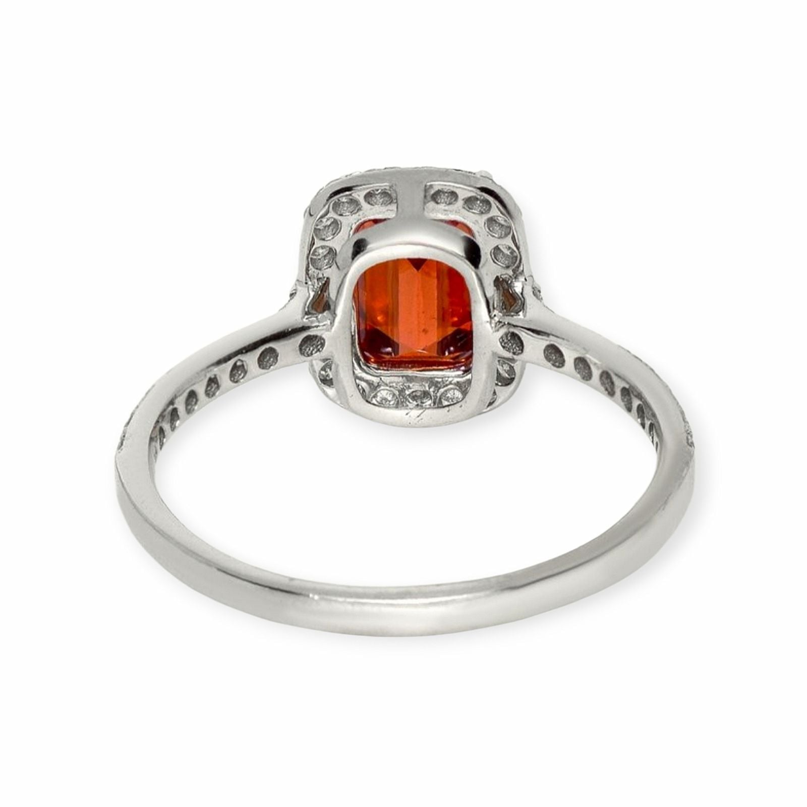 natürlicher Zircon Ring 14K Weissgold, 2.20 ct mit 0.34 ct Diamanten — As new (N) Rings