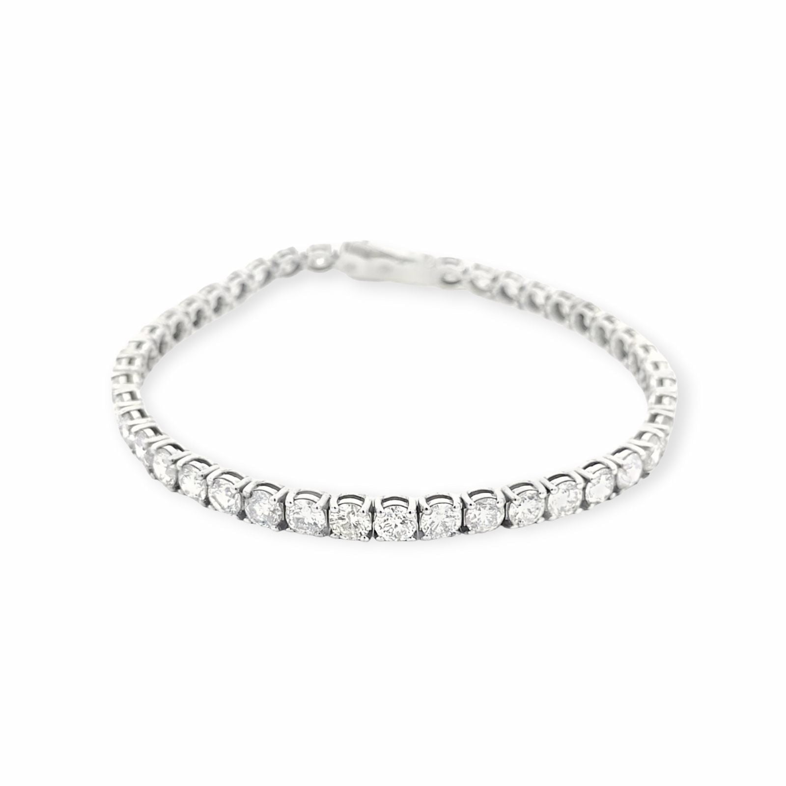 10.74ct Diamant Armband 14k Weissgold — Come nuovo (N) Braccialetti
