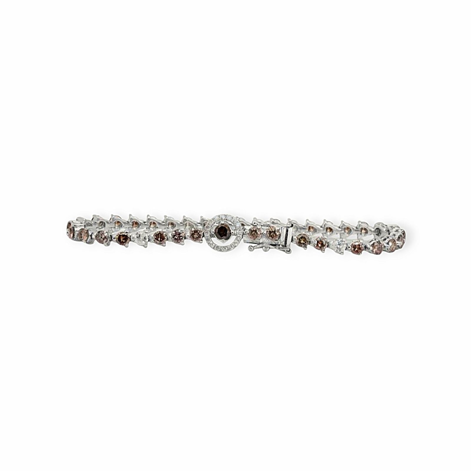 6.25ct Diamant Armband 18k Weissgold — Neuwertig (N) Armbänder