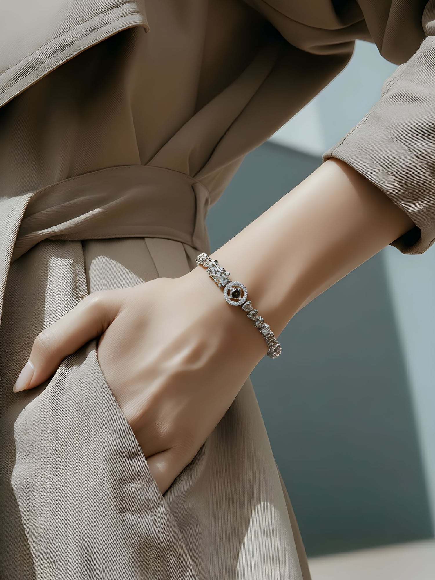 6.25ct Diamant Armband 18k Weissgold — Neuwertig (N) Armbänder