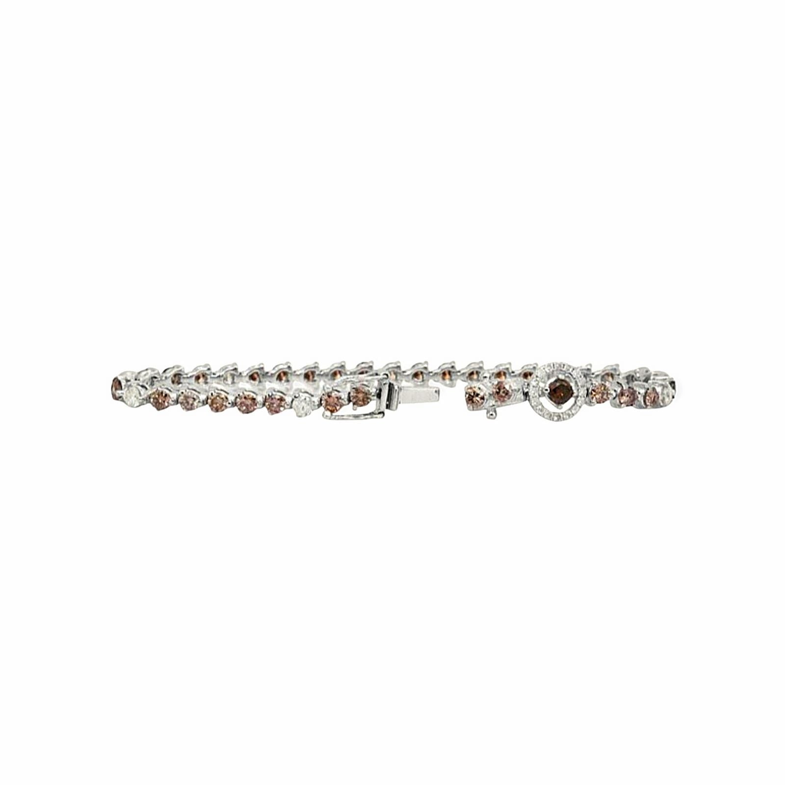6.25ct Diamant Armband 18k Weissgold — Neuwertig (N) Armbänder