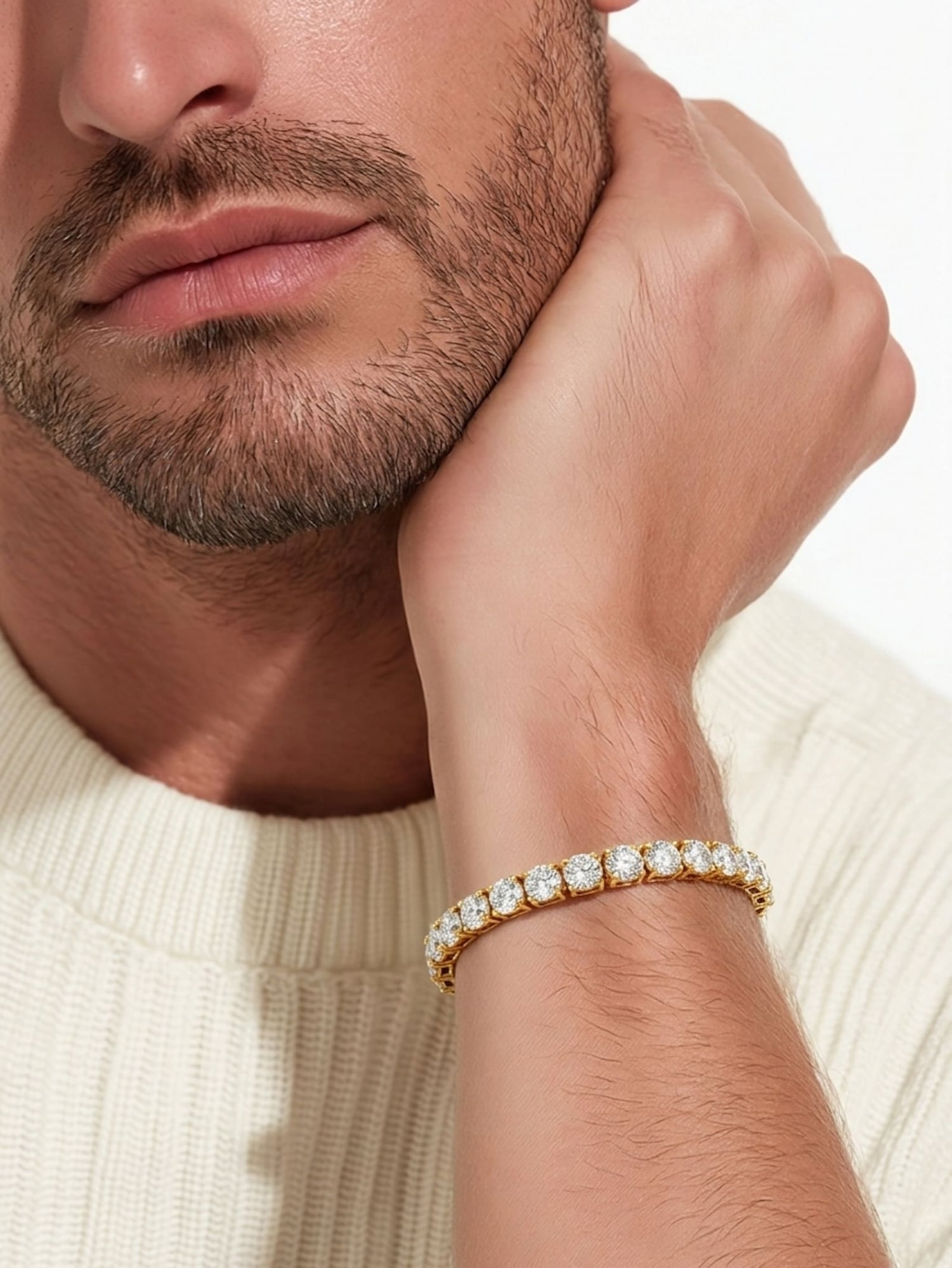 18.15ct Labor Diamant Armband 14k Gelbgold — Come nuovo (N) Braccialetti