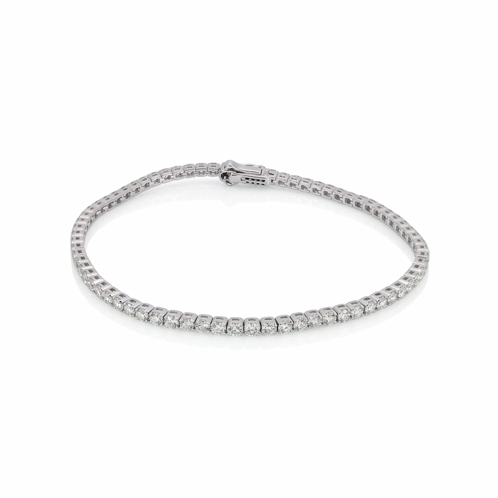 3.74ct Diamant Armband 14k Weissgold — Neuwertig (N) Armbänder