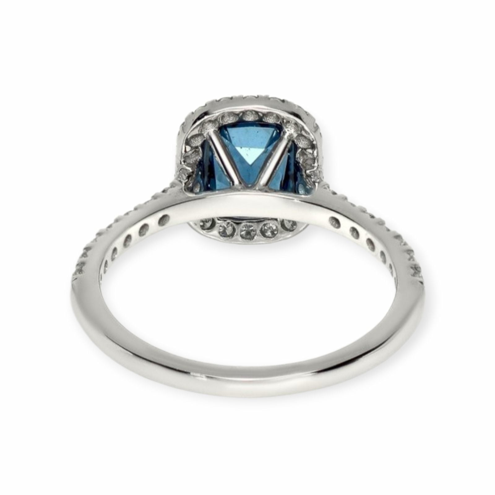 unbehandelter Spinel Ring 14k Weissgold, 1.58 ct mit 0.43 ct Diamanten — Neuwertig (N) Ringe