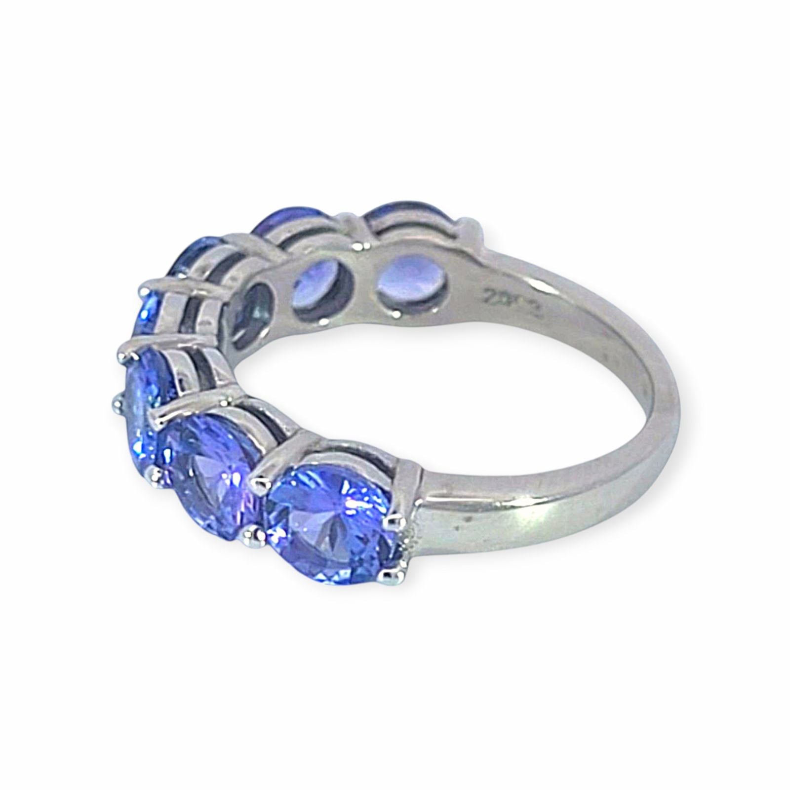 Anello Tanzanite 2.92ct Oro Bianco 14k — Come nuovo (N) Anelli
