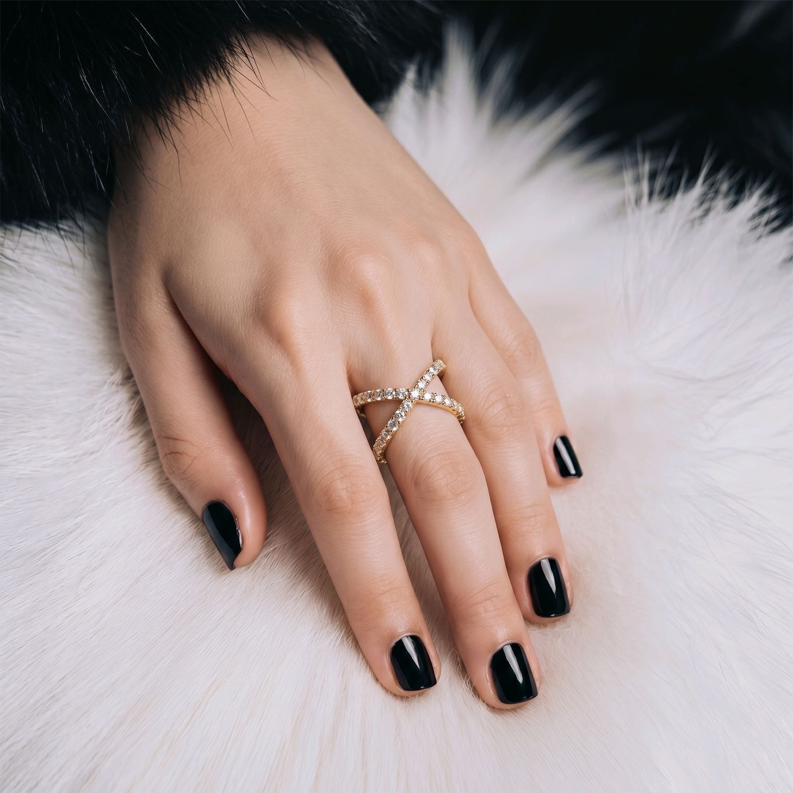 3.22ct Alliance Diamant Ring 14k Gelbgold — Neuwertig (N) Ringe