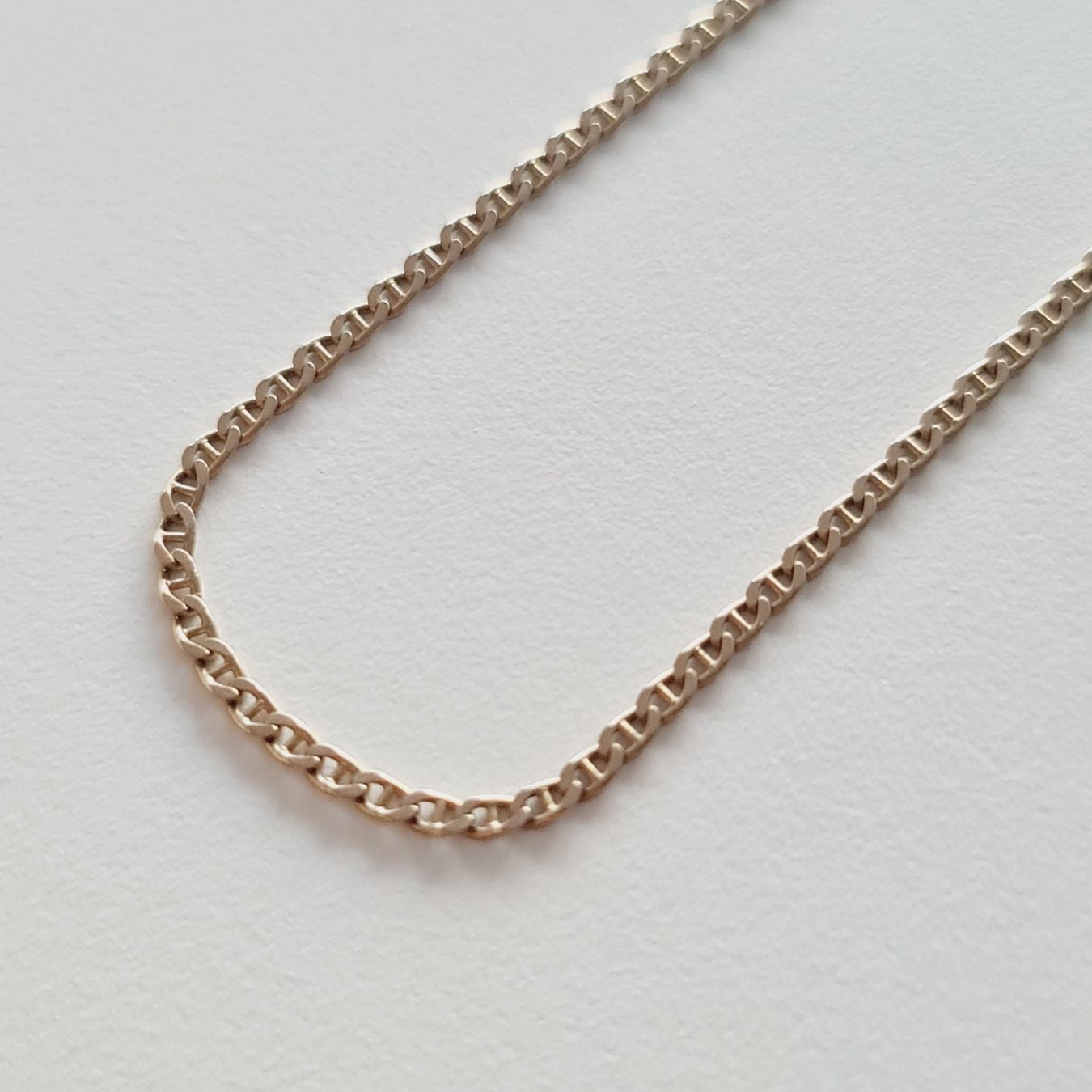 Anklet with curb link pattern in 333 8 KT yellow gold — Good (VG) Bracelets