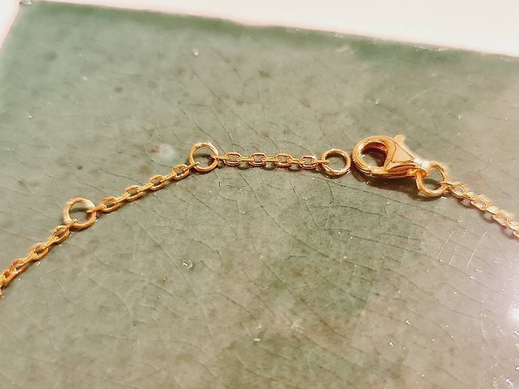 Enamel Flower Yellow Gold Bracelet — Mint (M) Bracelets