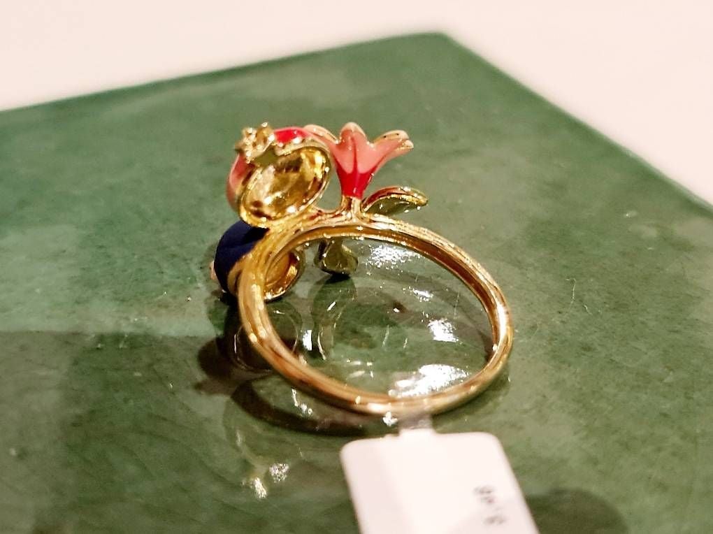 Enamel Ring with Fruits Yellow Gold Size 52 — Mint (M) Rings