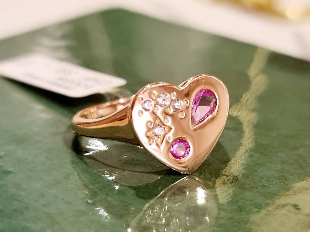 Signet Ring Heart Rose Gold Size 52 — Mint (M) Rings