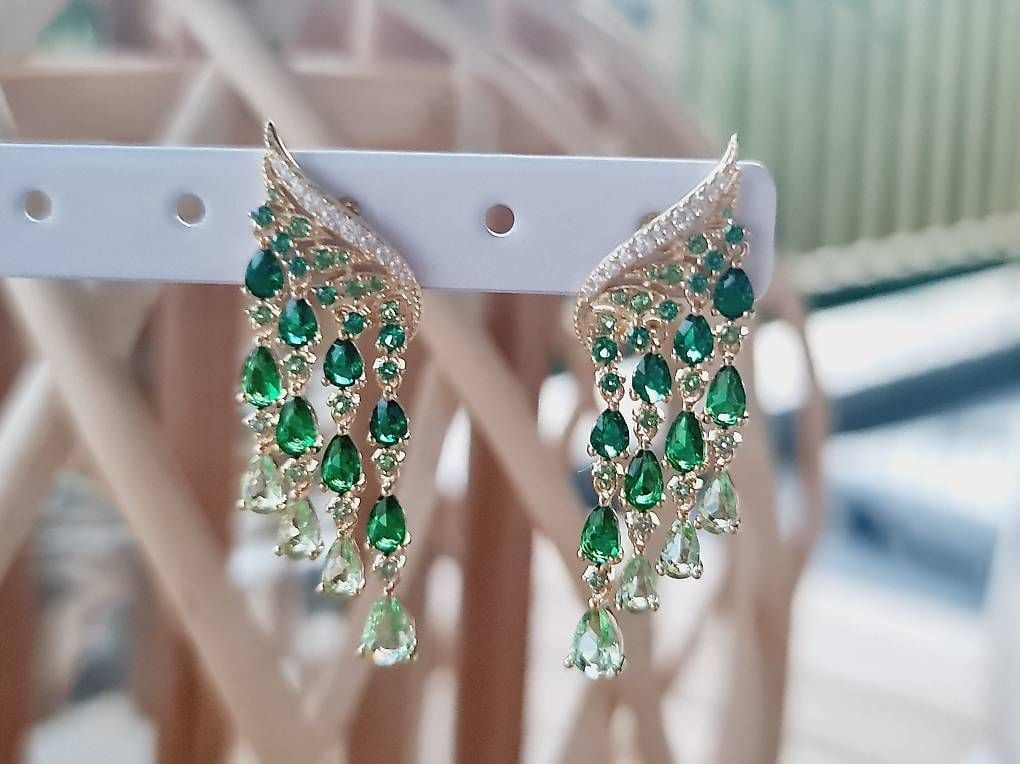 Shimmering Gold-Plated 925 Silver Earrings — Mint (M) Earrings