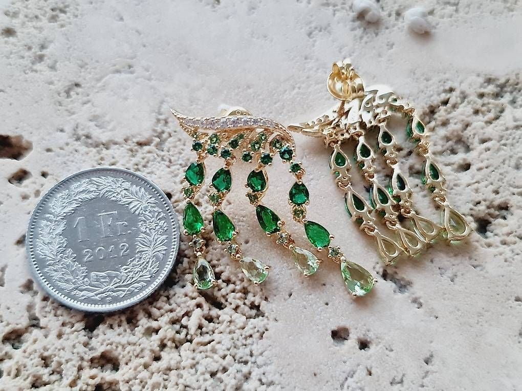 Shimmering Gold-Plated 925 Silver Earrings — Mint (M) Earrings