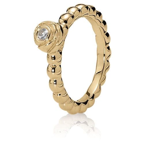 Pandora 14K Gold Bloom Ring with Diamond 150106D 150106 — photo 1 of 1