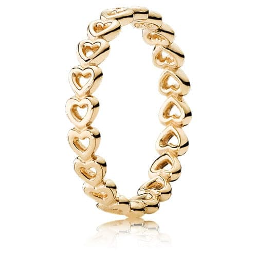 Pandora 14K Gold Linked Love Ring 150177 — photo 1 of 1