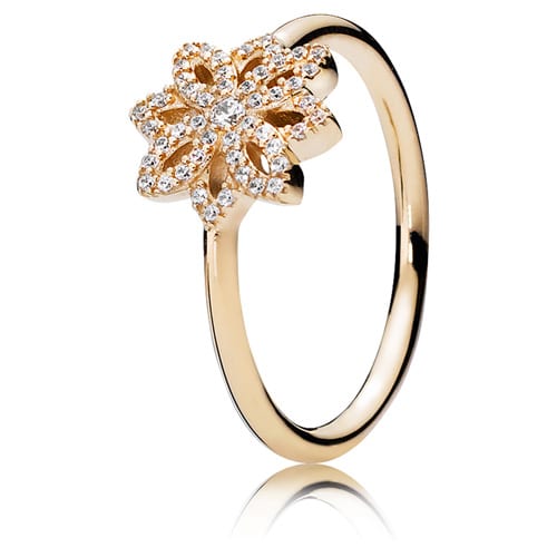 14K Gold Lace Botanique Ring