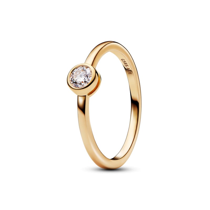 Pandora Era Bezel 14k Gold Lab-grown Diamond Ring