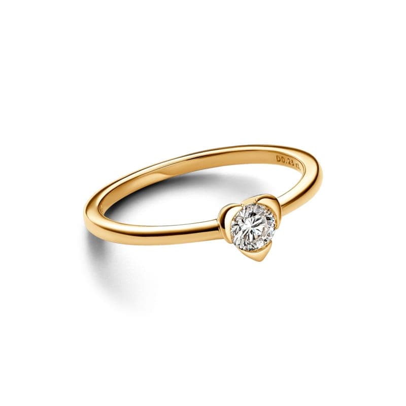 Pandora Talisman Lab-grown Diamond Heart Ring 0.25 carat tw 14k Gold 153115C01 153115 — photo 1 of 1