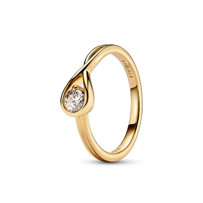 Pandora Infinite 14k Gold Lab-grown Diamond Ring 159443C01 159443 — Foto 1 von 1